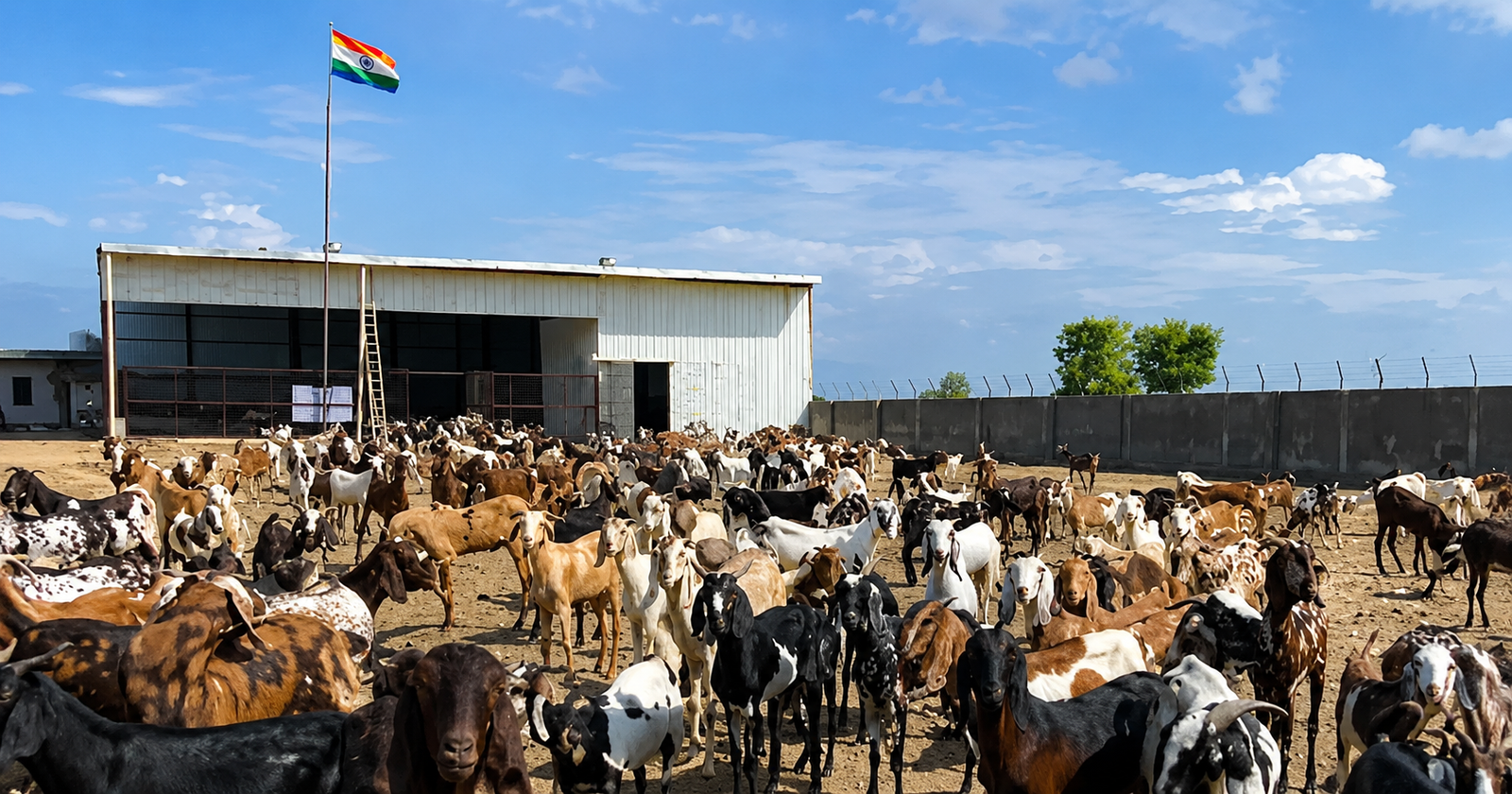 Goats rescued at Jeev Daya Bakrashala Baghpat